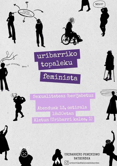 Uribarriko Topaleku Feminista: Sexualitateaz (ber)jabetuz