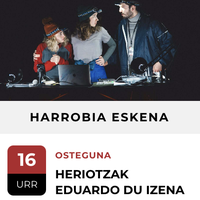 BAD 2025: "Heriotzak Eduardo du izena" poesia ez-irakurtaldia Harrobian