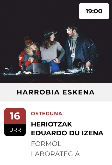 BAD 2025: "Heriotzak Eduardo du izena" poesia ez-irakurtaldia Harrobian