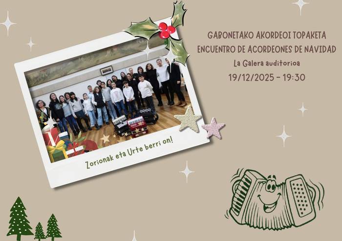 GABONETAKO AKORDEOI TOPAKETA La Galeran