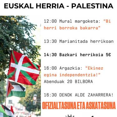 EUSKAL HERRIA - PALESTINA Uribarrin