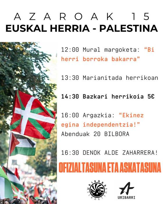 EUSKAL HERRIA - PALESTINA Uribarrin