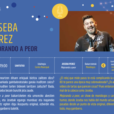 Kultur Gabonak 2025: JOSEBA PEREZ bakarrizketa Santutxu Udaltegian