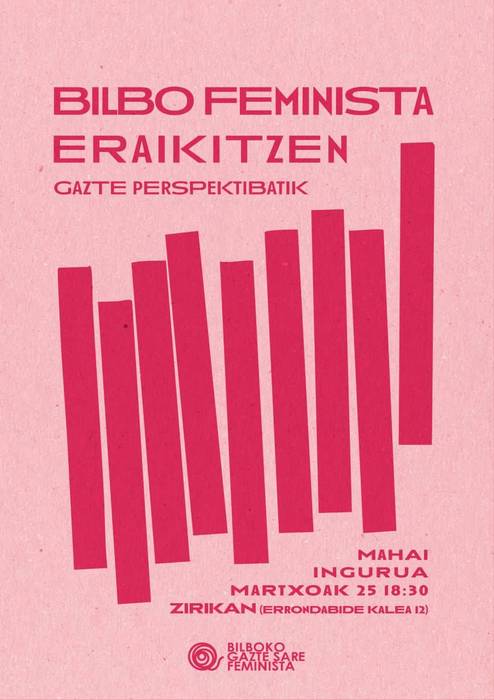 BILBO FEMINISTA ERAIKITZEN: GAZTE PERSPEKTIBATIK mahaingurua Zirikan