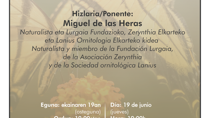 Las mariposas como bioindicadores de la salud de la naturaleza hitzaldia