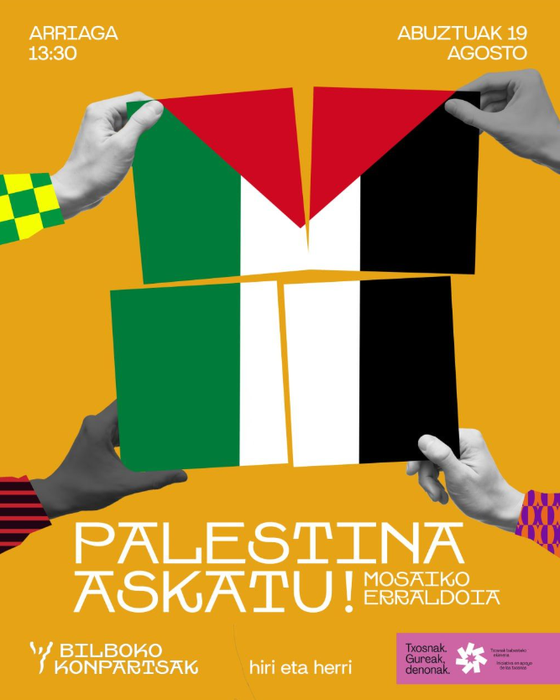 Bilboko Konpartsak: PALESTINA ASKATU! MOSAIKO ERRALDOIA