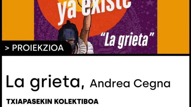 "La grieta" proiekzioa Zirikan