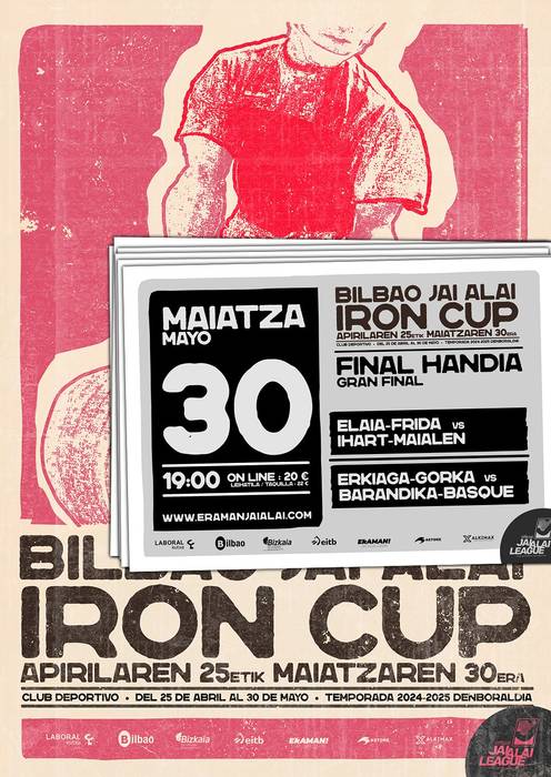 Iron Cupeko finalak Bilbo girotuko du ostiral honetan