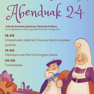 Olentzero eta Mari Domingi Deustuko Erriberan 🎁