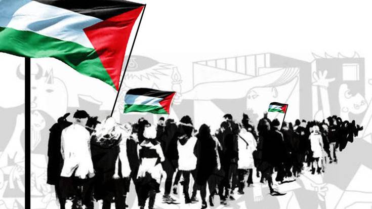 Palestinaren askatasunaren alde mobilizatzeko deia egin du Bilbo-Palestina herri ekimenak