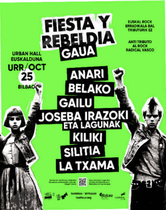 FIESTA Y REBELDIA kontzertua Euskalduna Jauregian