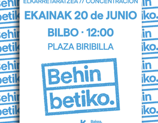 Euskal Sindikatuen gehiengoak dio sufrimenduaren ondorioekin amaitzea ezinbestekoa dela