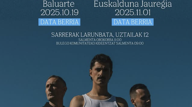 Bulego taldeak hirugarren data eskainiko du Euskalduna Jauregian