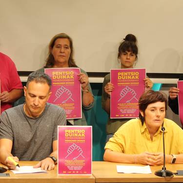 Pentsiodunen Mugimenduak mobilizazioa deitu du Bilbon LGS pareko gutxieneko pentsioaren alde