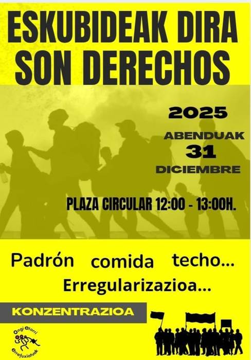 Kontzentrazioa plaza Biribillan: ESKUBIDEAK DIRA!