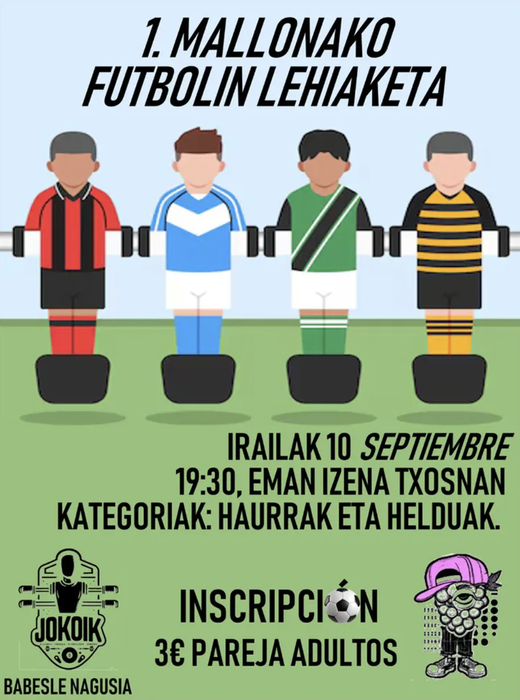 MALLONAKO JAIAK! 2025🩷 1. Futbolin Lehiaketa