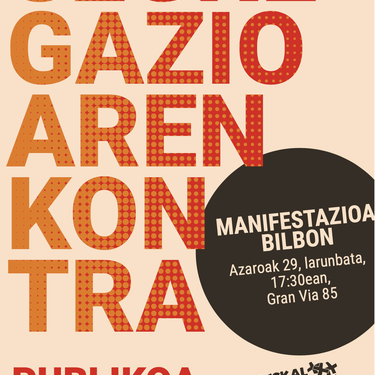 Manifestazioa: ESKOLA SEGREGAZIOAREN KONTRA, ESKOLA PUBLIKOA DA BIDEA