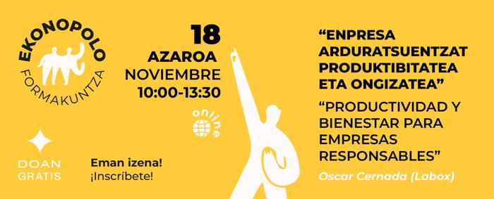 Enpresa arduratsuentzat produktibitatea eta ongizatea formakuntza Ekonopolon