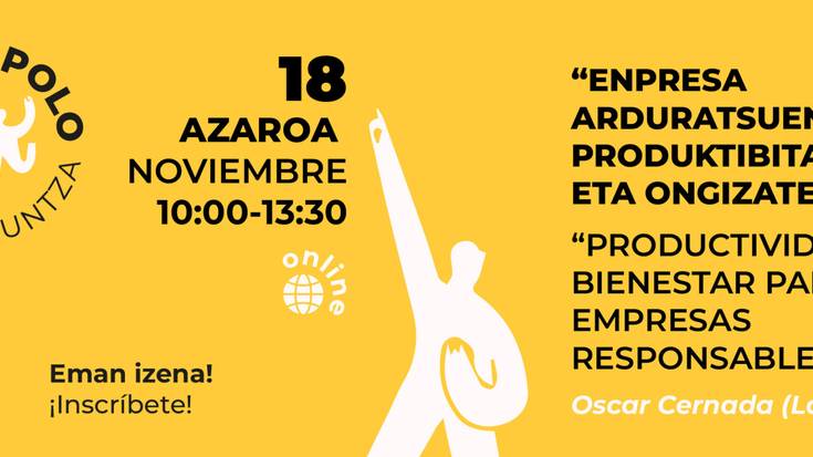 Enpresa arduratsuentzat produktibitatea eta ongizatea formakuntza Ekonopolon