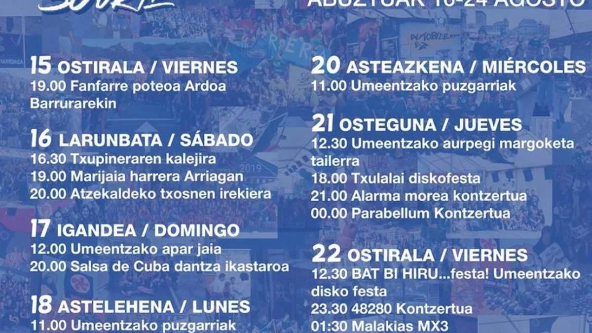 PA.. YA Konpartsaren programazioa