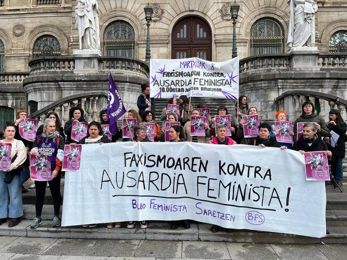 Bilbo Feminista Saretzen plataforma: “Feministoi ahotsa altxatzea dagokigu”