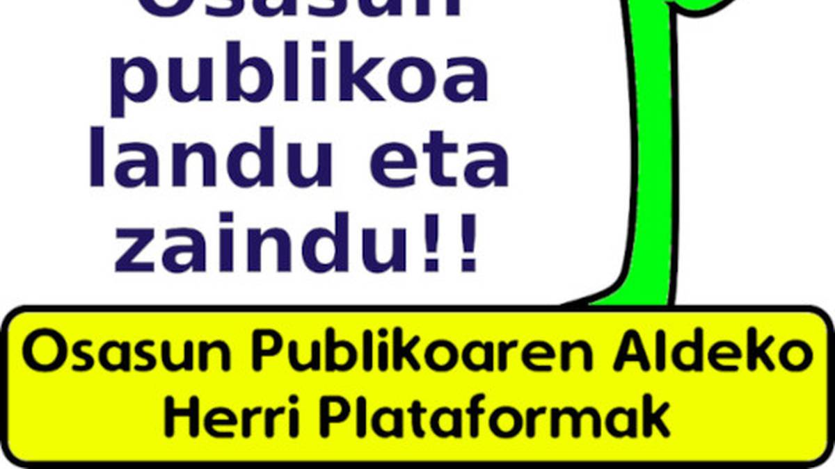 PROMESA GUTXIAGO ETA KONPONBIDE GEHIAGO OSASUN PUBLIKOAREN ARAZOAK GAINDITZEKO