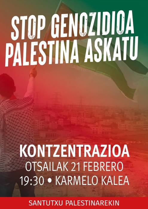 SANTUTXU PALESTINAREKIN 🇵🇸 kontzentrazioa