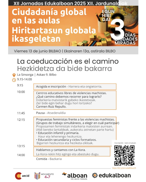 "Hiritartasun globala ikasgeletan" jardunaldia La Sinsorgan