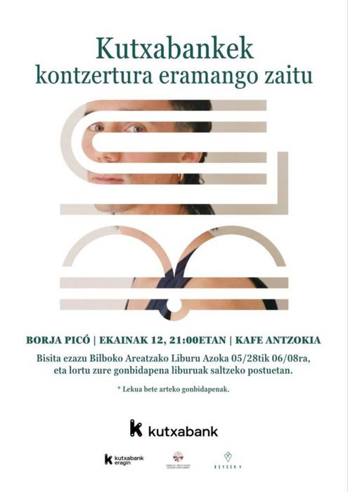 Borja Picó: "Kutxabankek kontzertura eramango zaitu" Kafe Antzokian