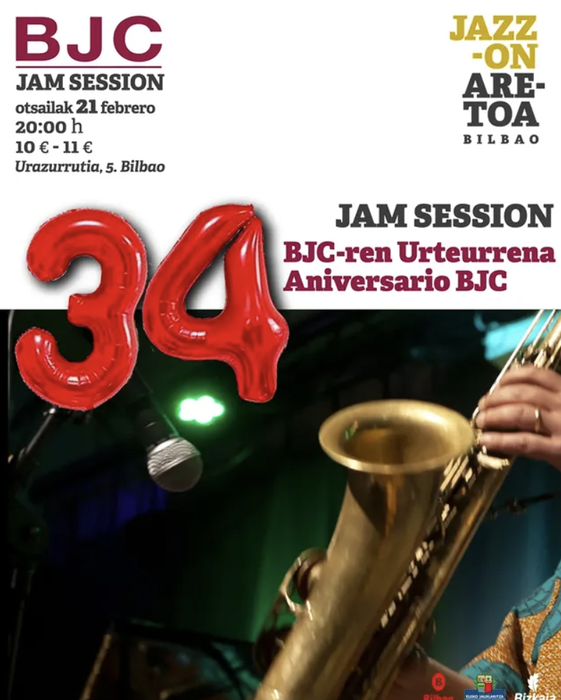 34. BJC-ren Urteurrena Jazzon Aretoan