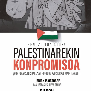 Gernika-Palestinaren arratsaldeko mobilizazioa
