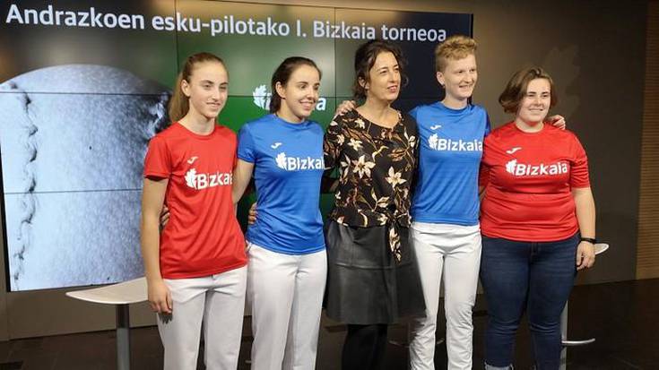 Andrazkoen esku-pilotako I Bizkaia Torneoa aurkeztu dute