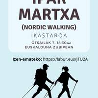 Ipar Martxa (Nordic Walking" ikastaroa