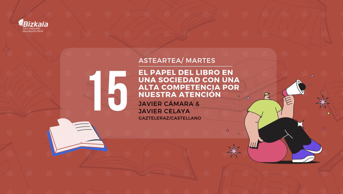 El papel del libro en una sociedad con una alta competencia por nuestra atenciónen hitzaldia Foru Liburutegian