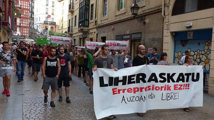 Liher Aretxabaletaren atxiloketa salatuko dute bigarren egunez