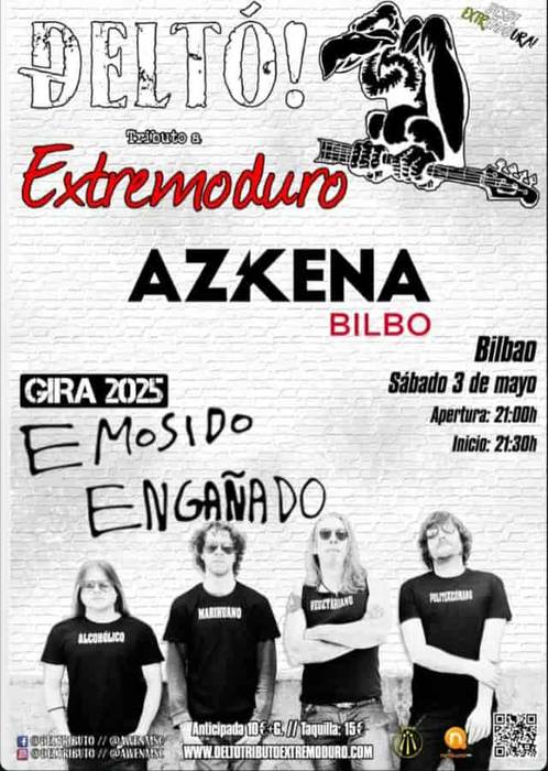 DELTÓ! Extremoduro taldearen tributua Azkena Aretoan