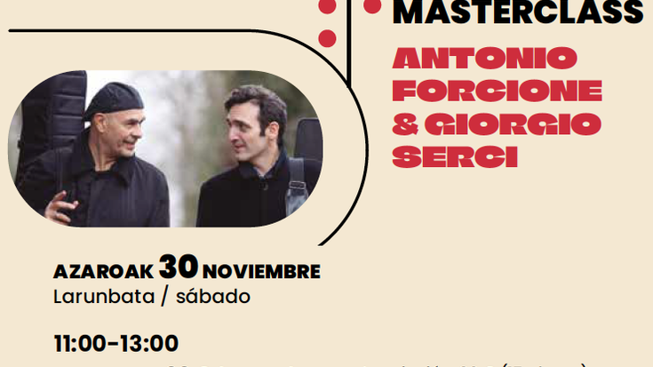 Mila Musika Haria: Mastercalss - Antonio Forcione eta Giorgio Serci