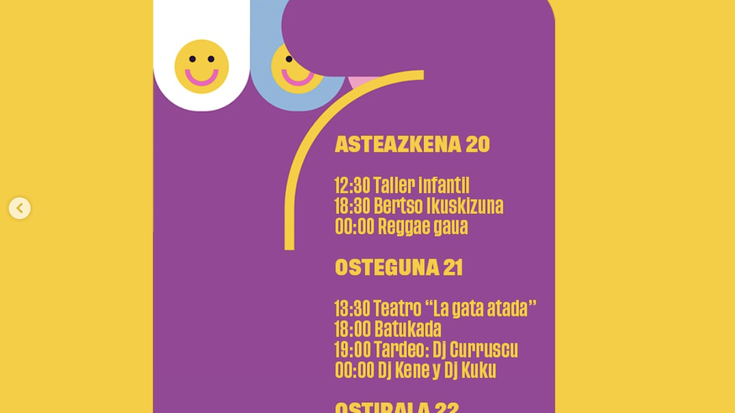 TXINPARTA FEMINISTA Konpartsaren programazioa