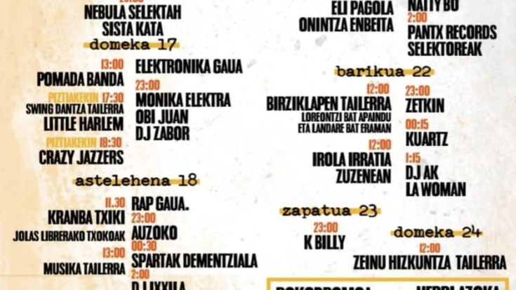 KRANBA! Konpartsaren programazioa