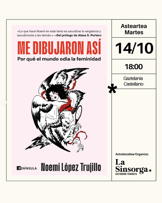 ME DIBUJARON ASÍ liburuaren aurkezpena La Sinsorgan