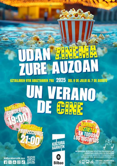 20.000 especies de abejas, Irati eta Grease filmak aire zabalean ikusteko aukera egongo da uda honetan