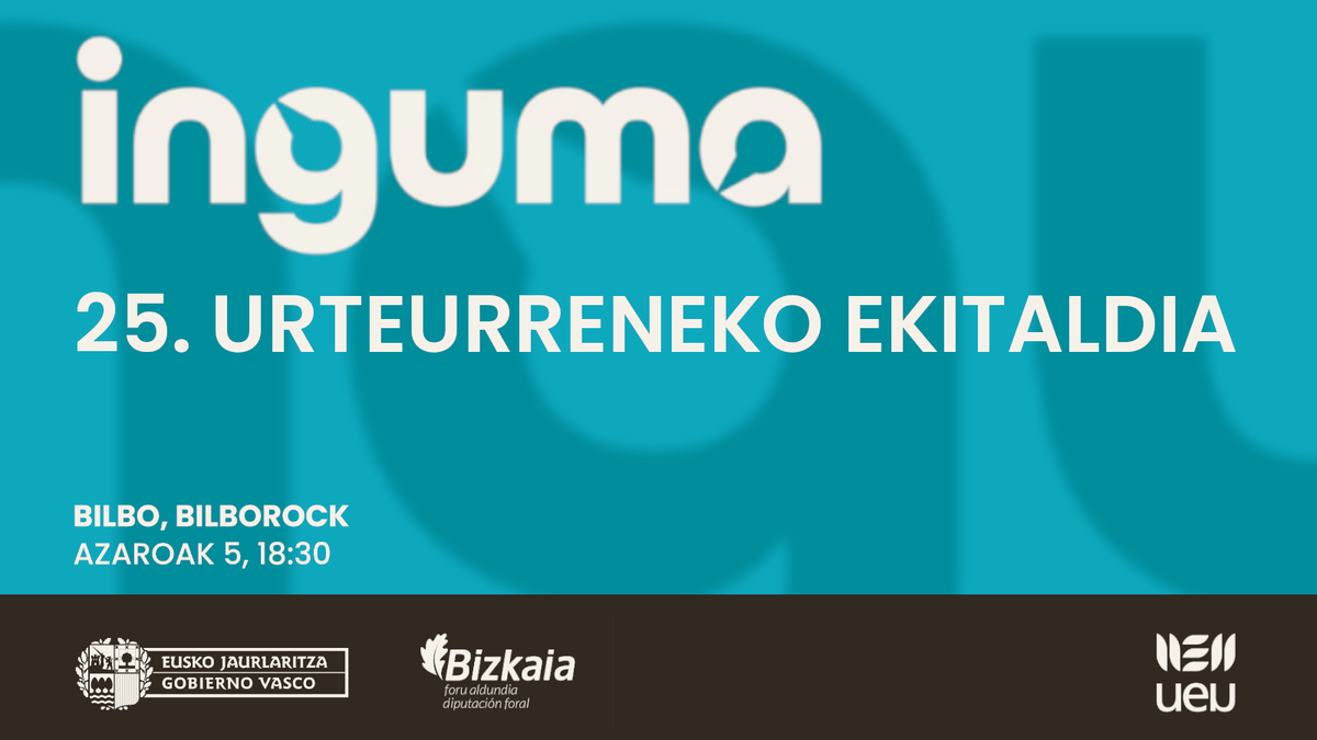 Inguma datu-basearen 25. urteurreneko ekitaldia Bilborocken