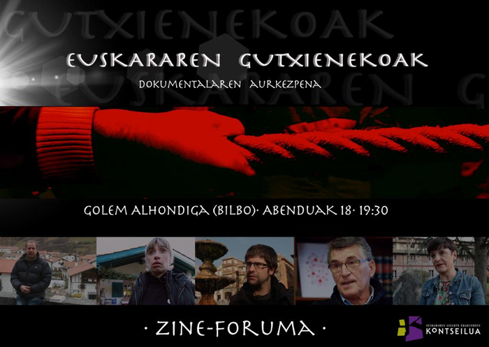 'Euskararen Gutxienekoak' dokumentala ikusi eta eztabaidatzeko hitzordua
