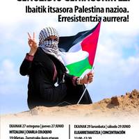 Elkarretaratzea: "Palestina askatu! Genozidio gehiagorik ez!"
