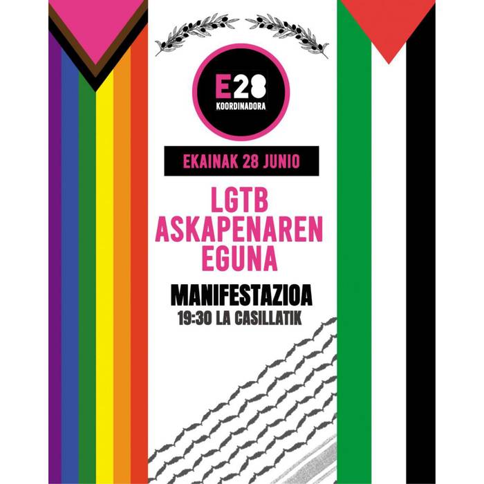 LGBT askapenaren eguna aldarrikatuko du E28 koordinadorak