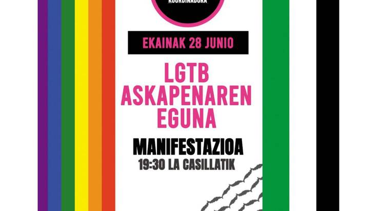 LGBT askapenaren eguna aldarrikatuko du E28 koordinadorak