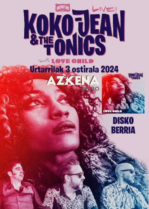 Koko-Jean & the Tonics kontzertua Azkena Aretoan
