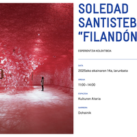 SOLEDAD SANTISTEBAN. “FILANDÓN EN ROJO” Alondigako Kulturen Atarian