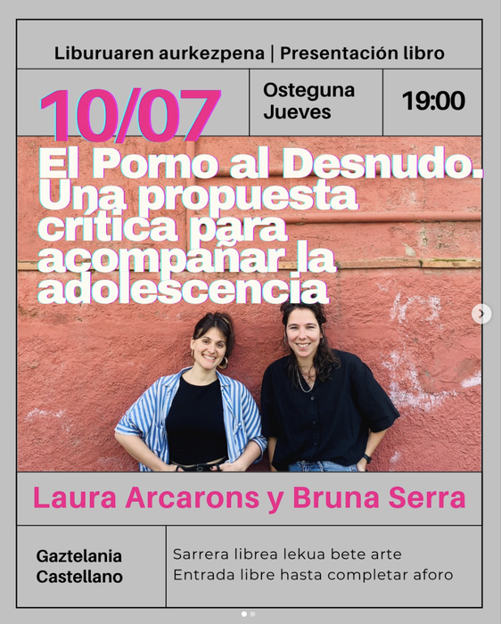 EL PORNO AL DESNUDO liburuaren aurkezpena La Sinsorgan