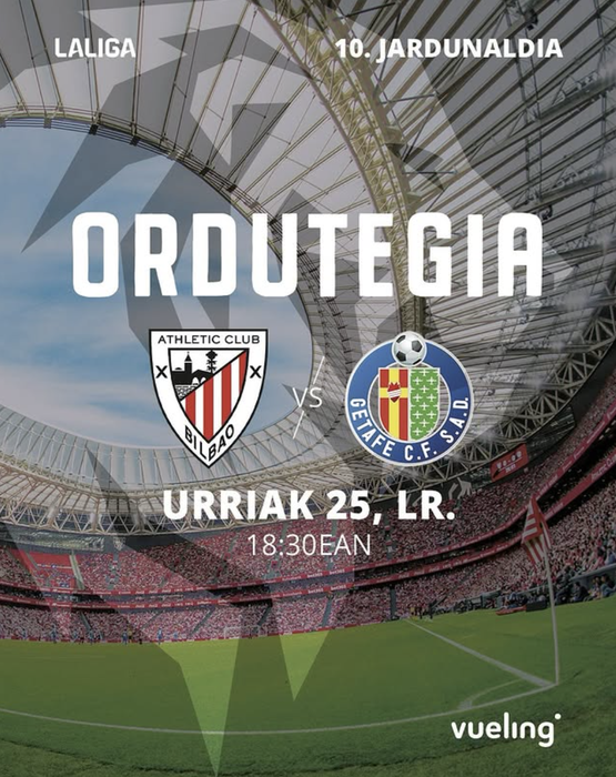 San Mames lehoiez beteko da Ligako 10. Jardunaldian